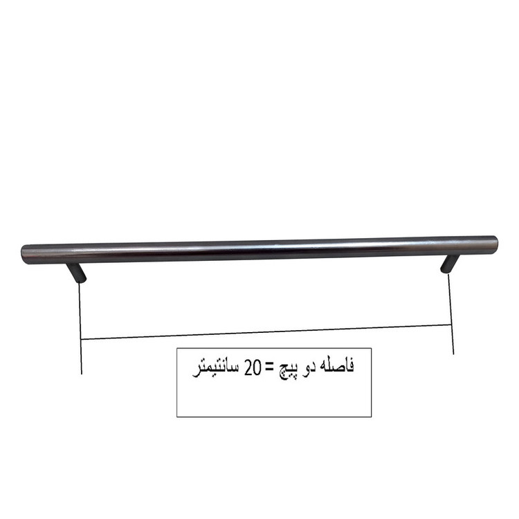 دستگیره کابینت مدل میله ای کد K20 بسته 3 عددی