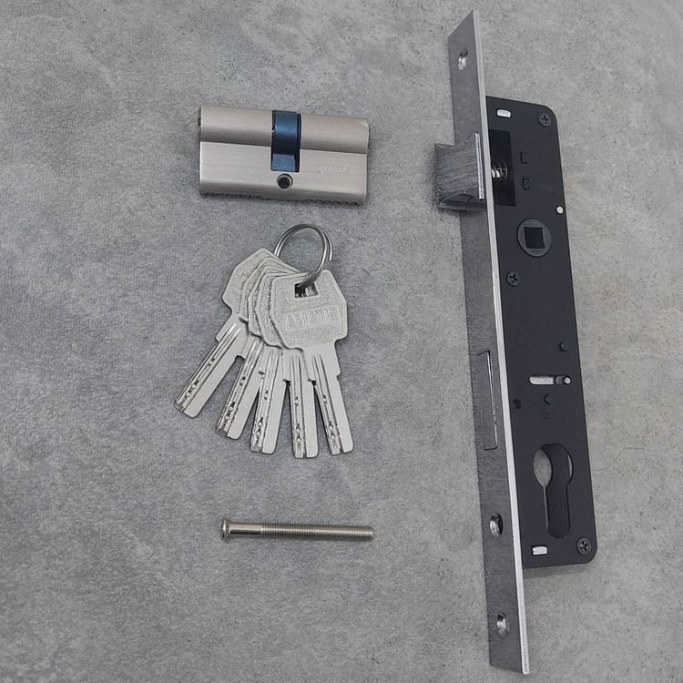 قفل و سیلندر آماتیس مدل آلومینیومی کد 3.5CM