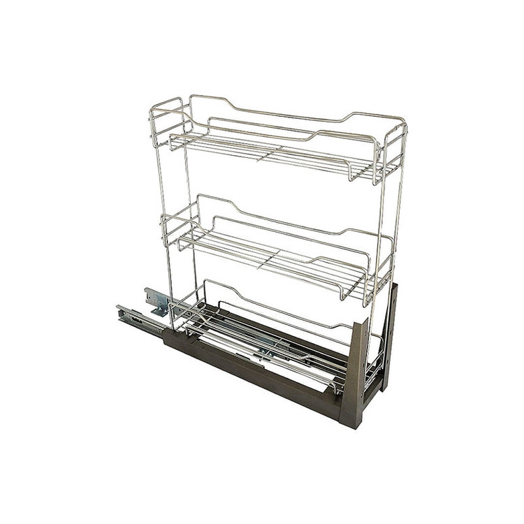 سبد سوپری کابینت مدل ریل کف 3طبقه unit15