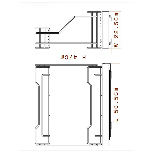 نظم دهنده کابینت آدلان مدل ریل ساچمه ای